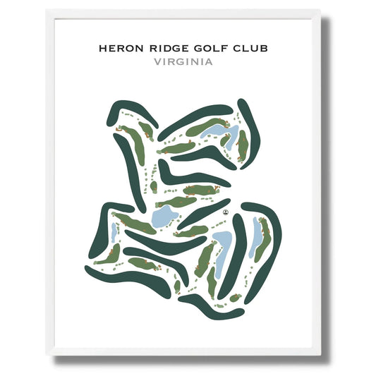Heron Ridge Golf Club, Virginia - Printed Golf Courses