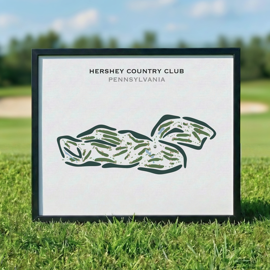 Hershey Country Club, Pennsylvania - Printed Golf Course