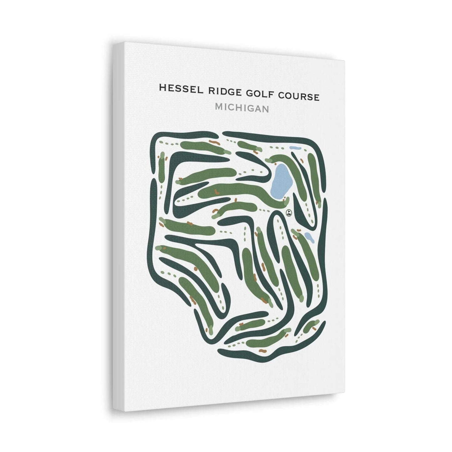 Hessel Ridge Golf Course, Michigan - Printed Golf Courses