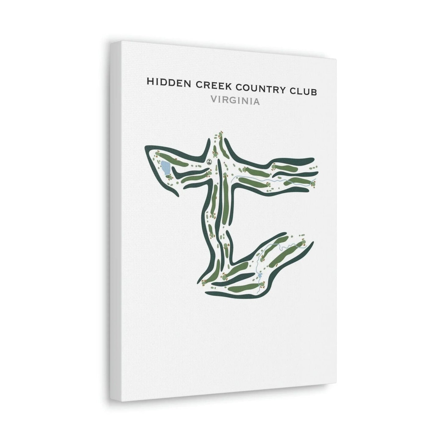 Hidden Creek Country Club, Virginia - Printed Golf Course