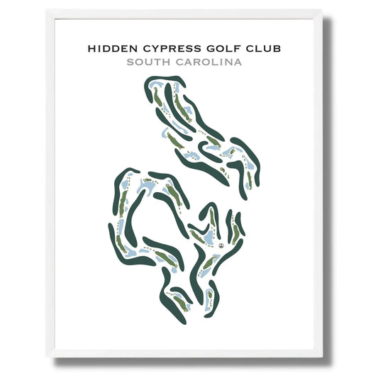 Hidden Cypress Golf Club, South Carolina - Printed Golf Course