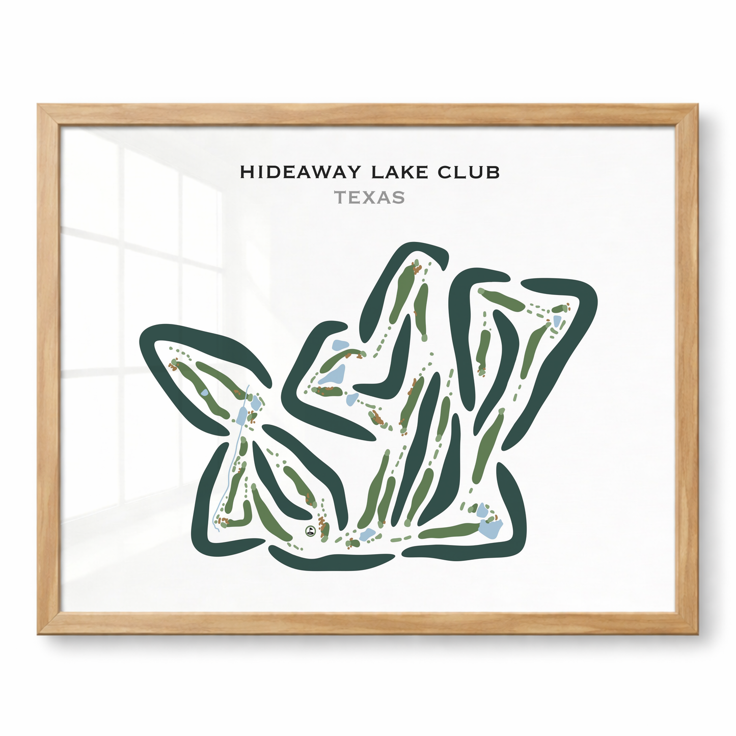 Hideaway Lake Club, Texas - Printed Golf Courses