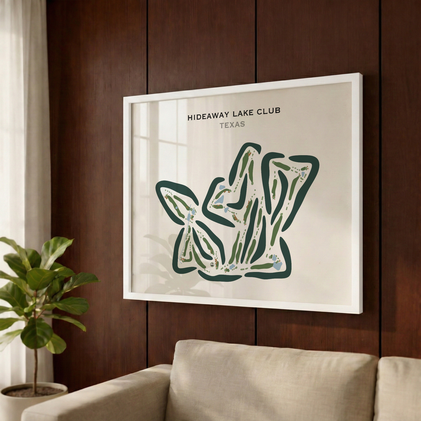 Hideaway Lake Club, Texas - Printed Golf Courses