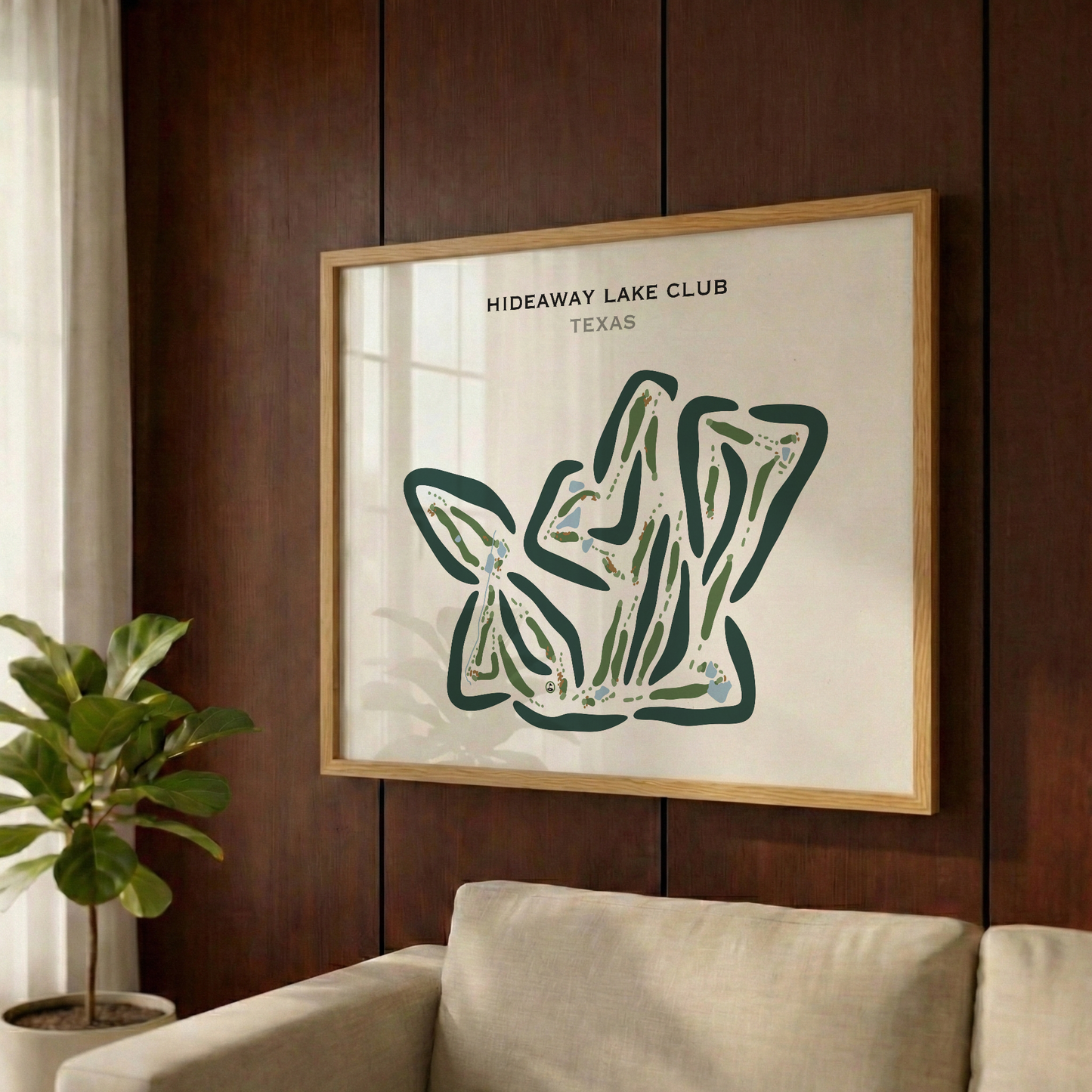 Hideaway Lake Club, Texas - Printed Golf Courses