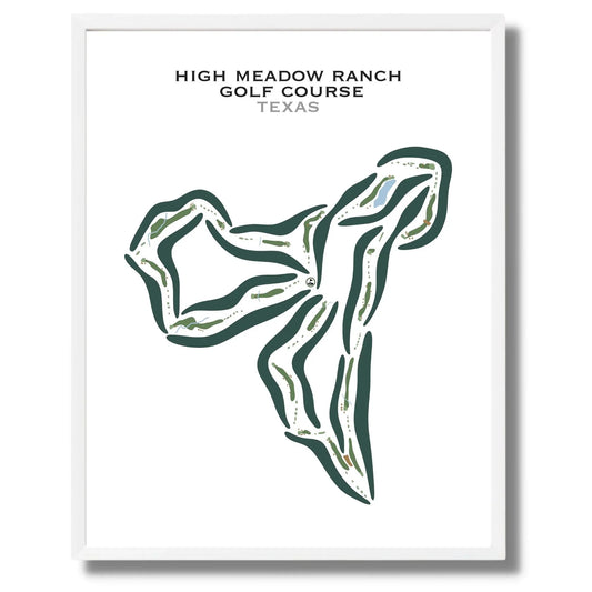 High Meadow Ranch Golf Course, Texas - Printed Golf Courses
