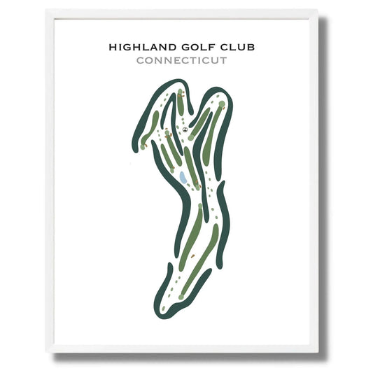 Highland Golf Club, Connecticut - Printed Golf Courses