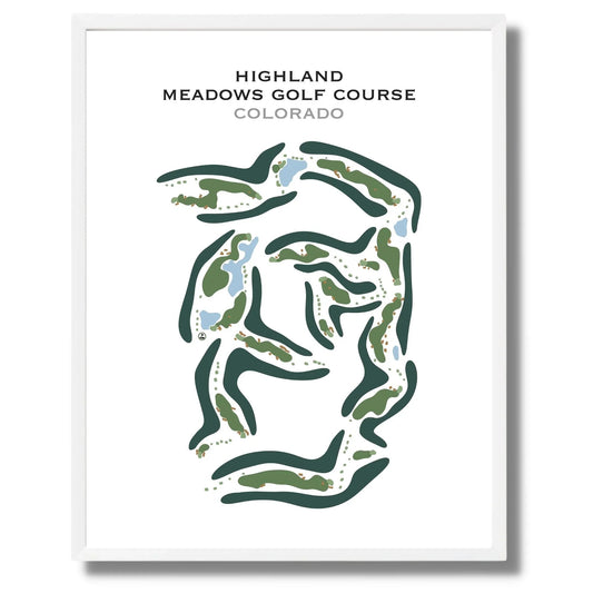 Highland Meadows Golf Course, Colorado - Printed Golf Course
