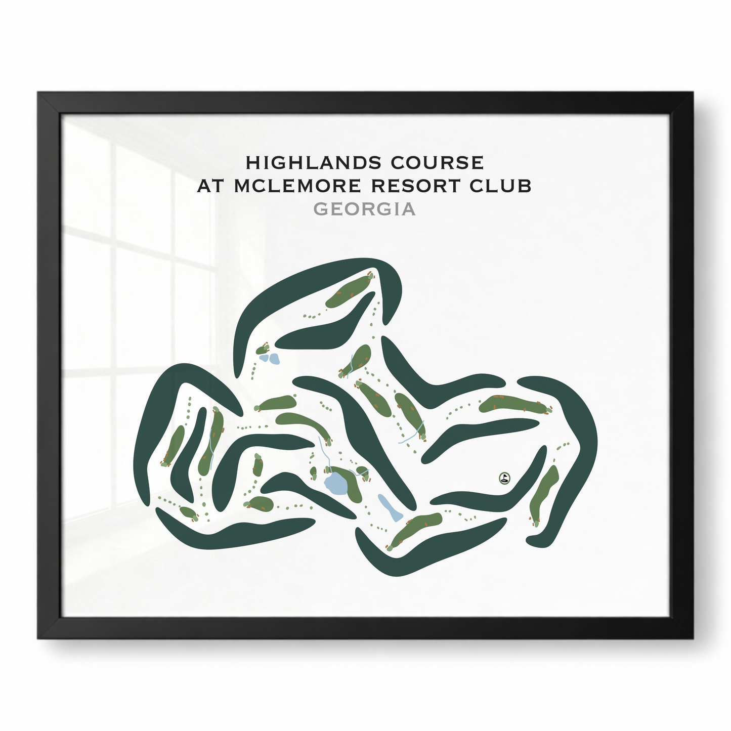 Highlands Course at McLemore Resort, Georgia - Printed Golf Courses