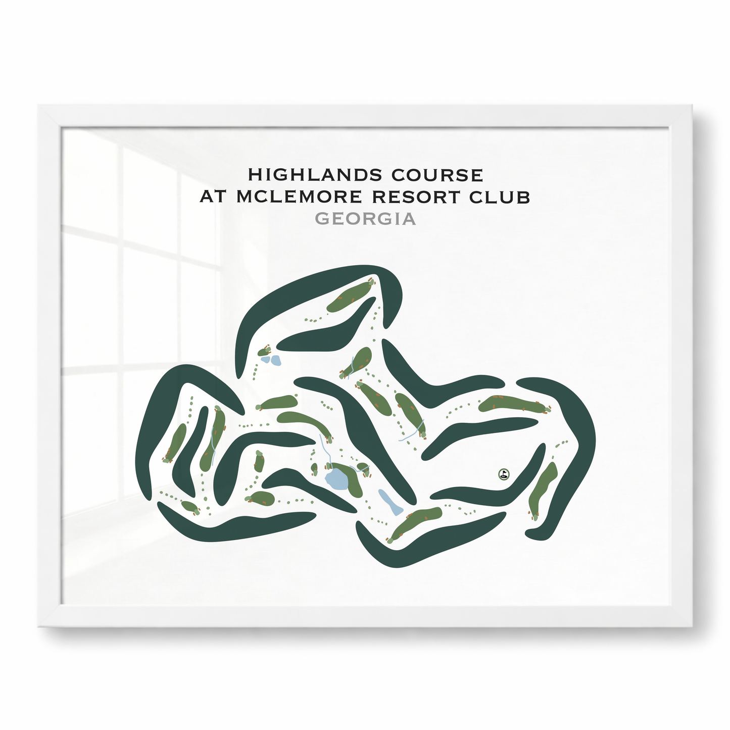 Highlands Course at McLemore Resort, Georgia - Printed Golf Courses