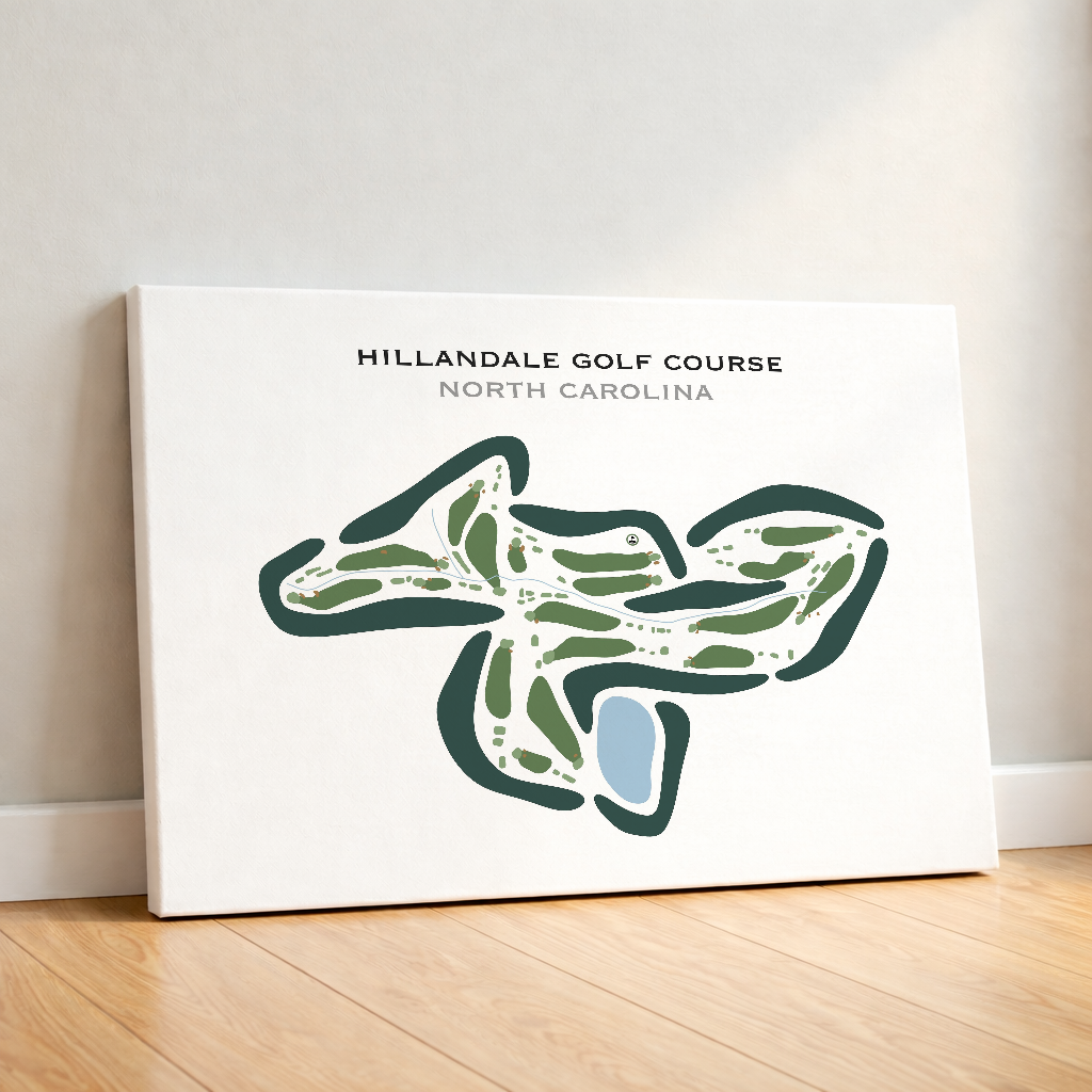 Hillandale Golf Course, North Carolina - Printed Golf Courses