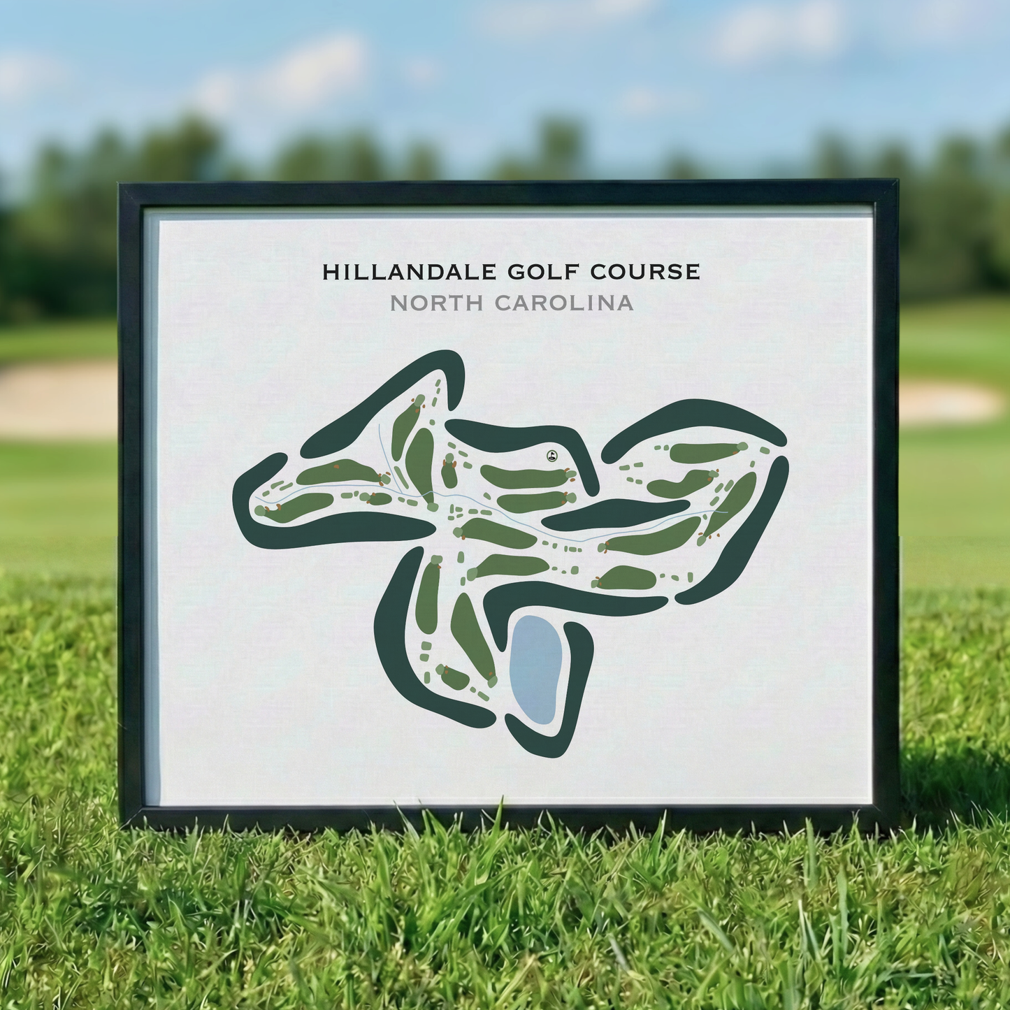 Hillandale Golf Course, North Carolina - Printed Golf Courses