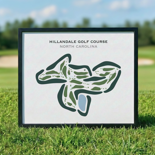 Hillandale Golf Course, North Carolina - Printed Golf Courses