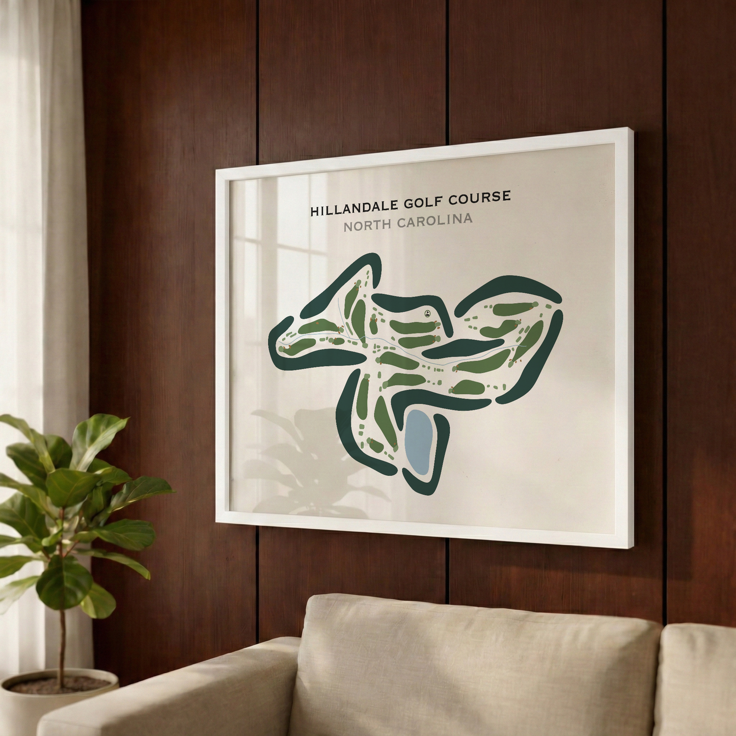 Hillandale Golf Course, North Carolina - Printed Golf Courses
