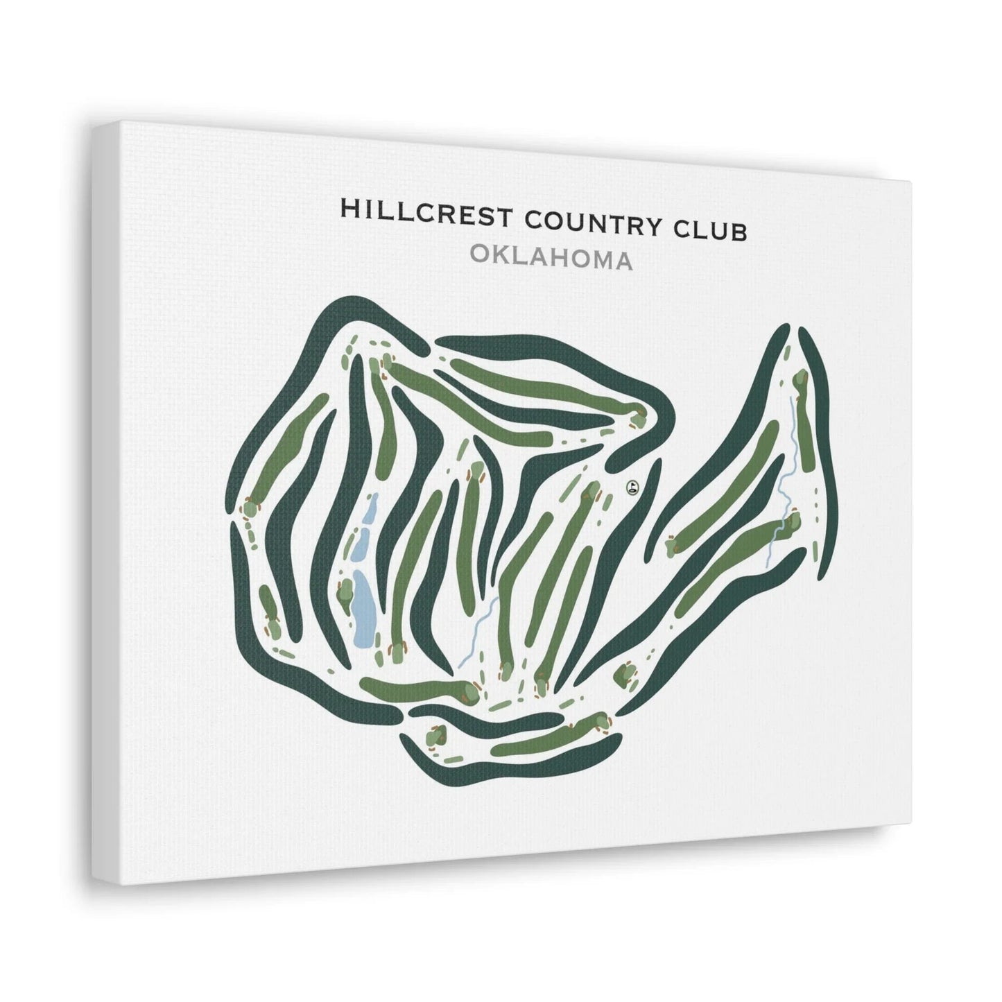 Hillcrest Country Club, Oklahoma - Printed Golf Courses