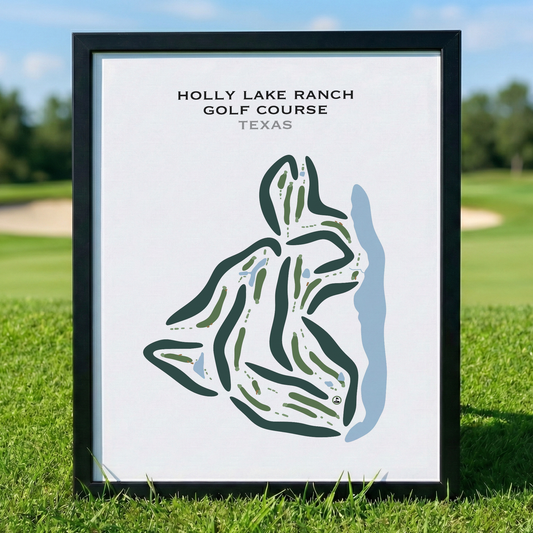 Holly Lake Ranch Golf Course, Texas - Printed Golf Courses