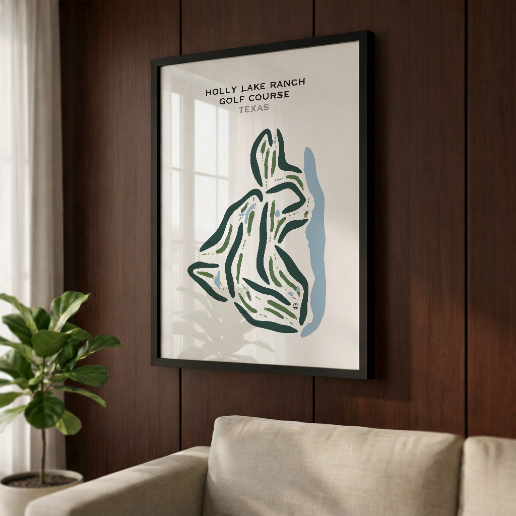 Holly Lake Ranch Golf Course, Texas - Printed Golf Courses