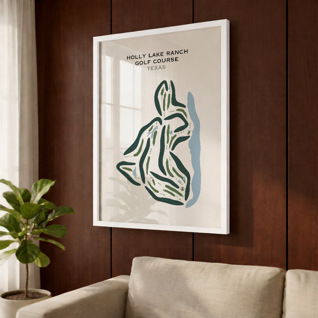 Holly Lake Ranch Golf Course, Texas - Printed Golf Courses