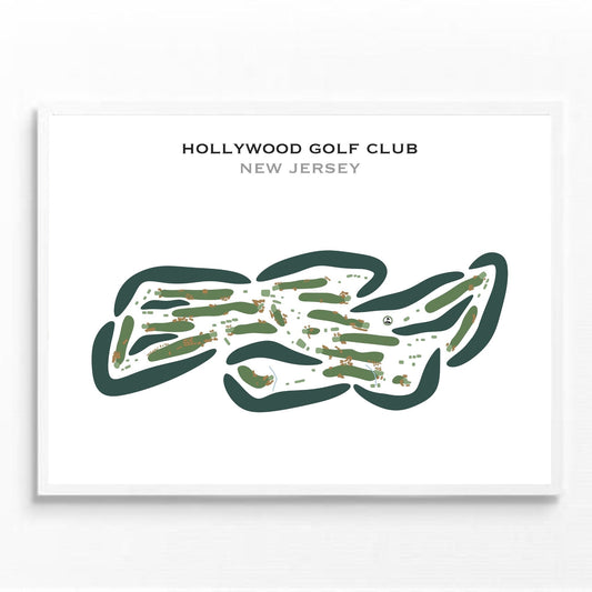 Hollywood Golf Club, New Jersey - Printed Golf Courses