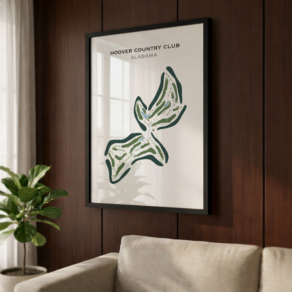Hoover Country Club, Alabama - Printed Golf Course