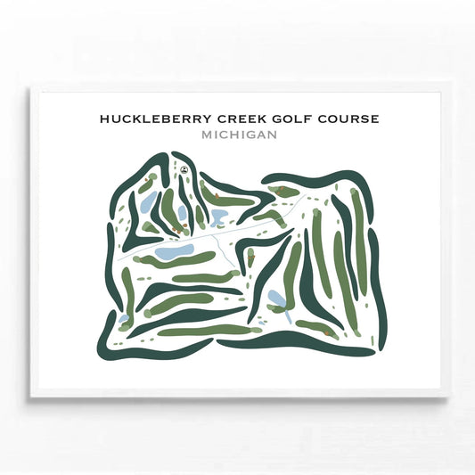Huckleberry Creek Golf Course, Michigan - Printed Golf Courses
