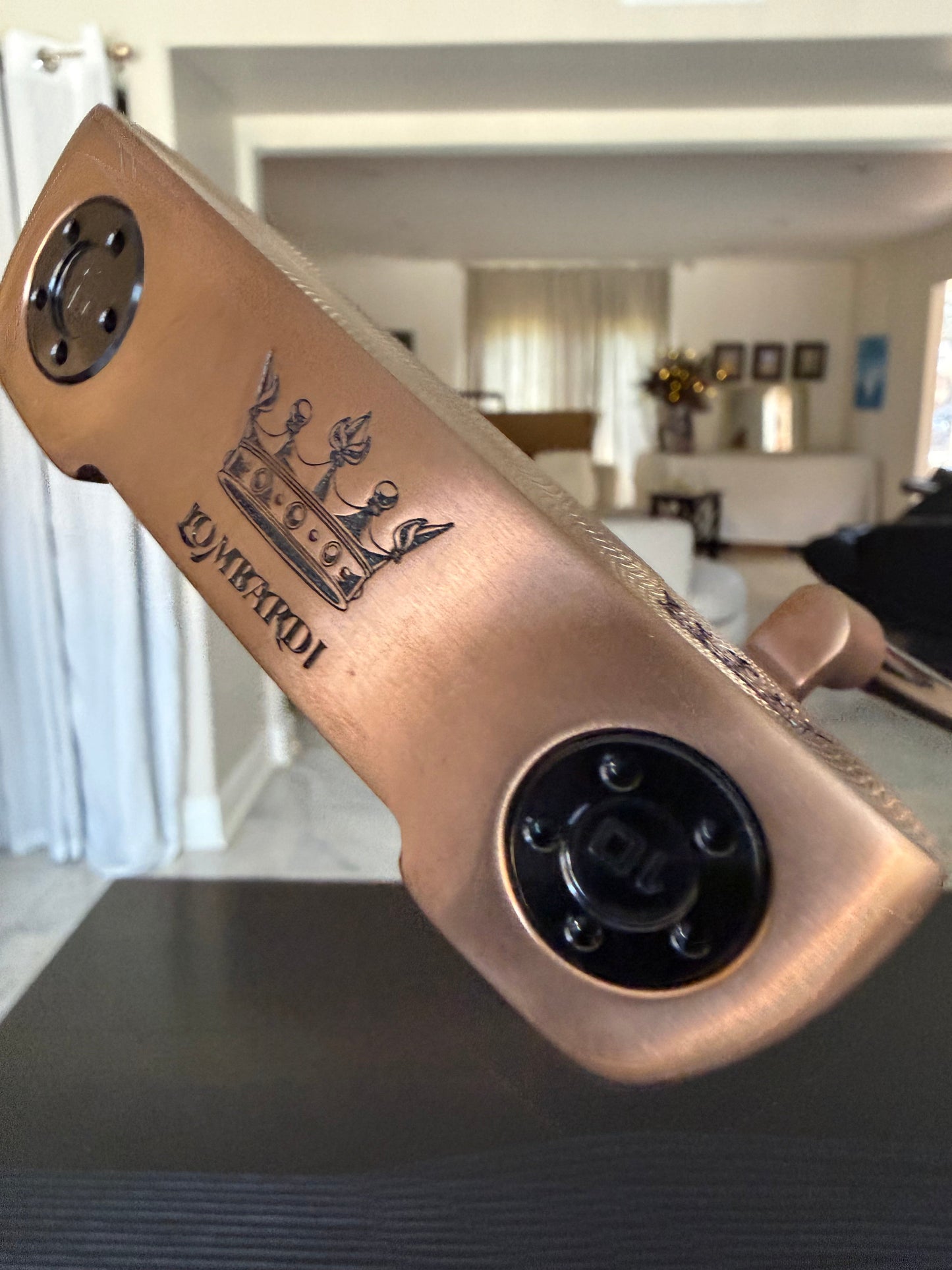Lombardi Golf Custom Rose Gold Taormina Blade Golf Putter