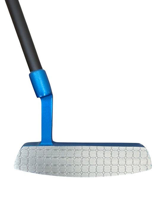 Lombardi Golf Custom Blue 1969 Double Wide Blade Left Hand Golf Putter