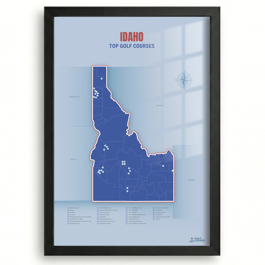 Map of Idaho Golf Courses