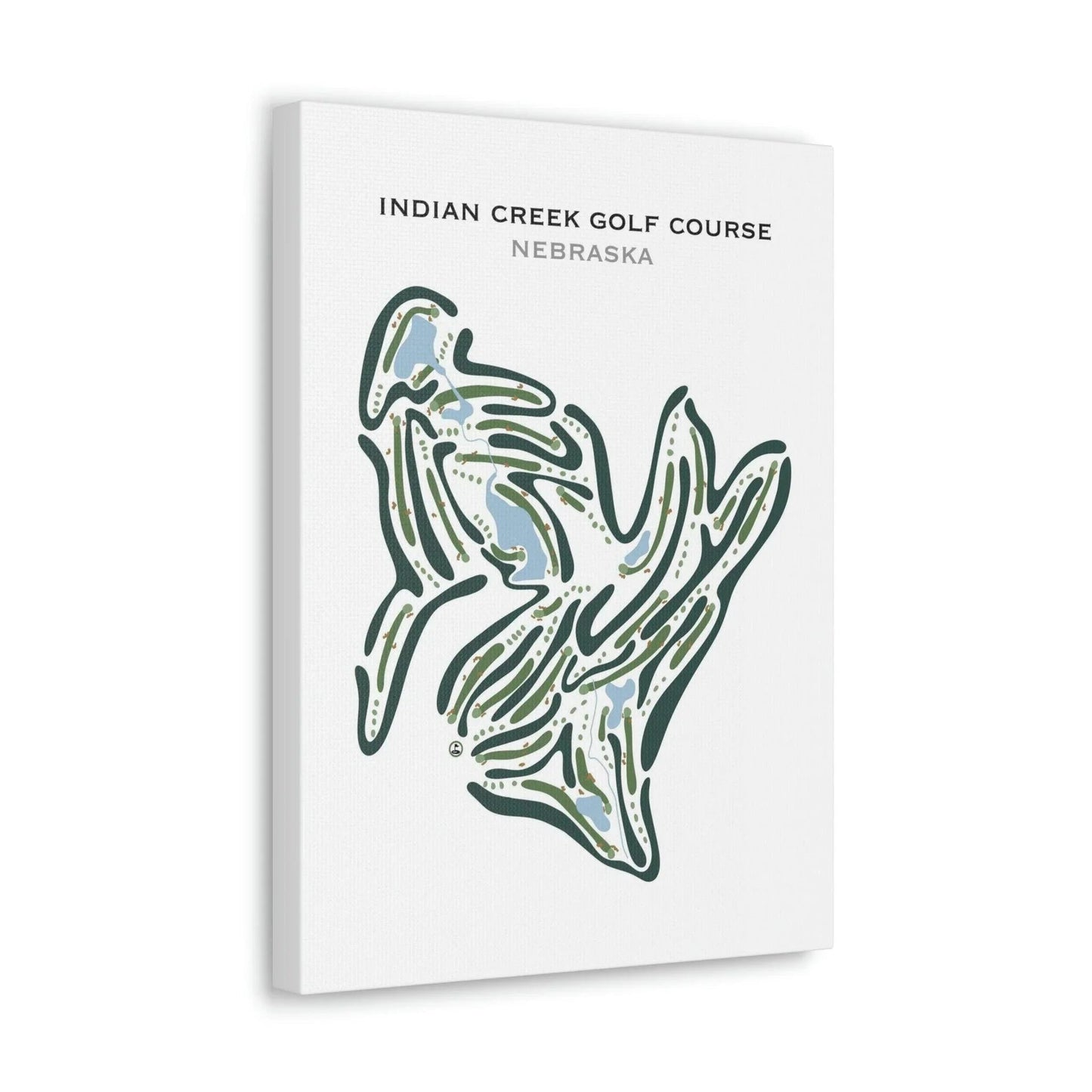 Indian Creek Golf Course, Nebraska - Printed Golf Courses