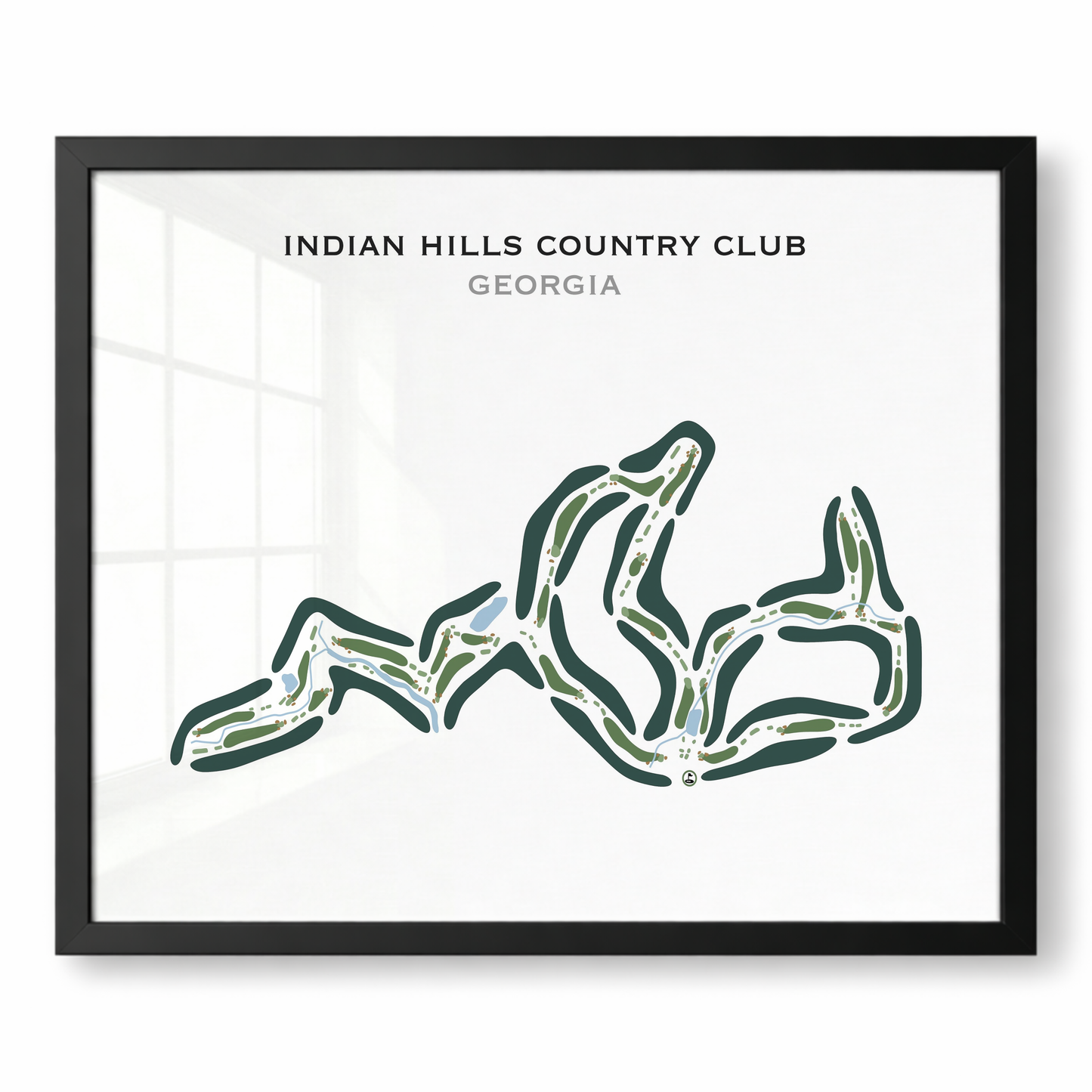 Indian Hills Country Club, Georgia - Printed Golf Courses