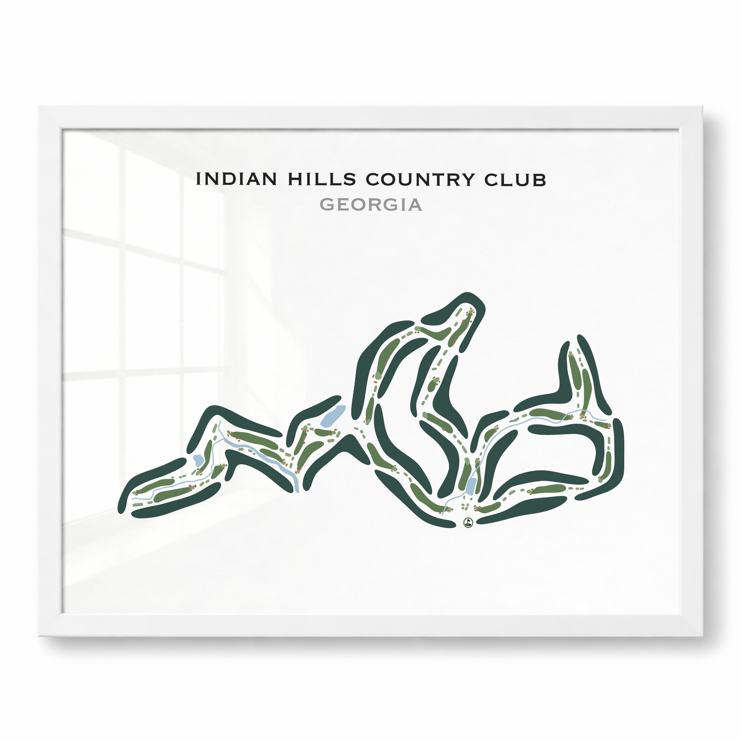 Indian Hills Country Club, Georgia - Printed Golf Courses