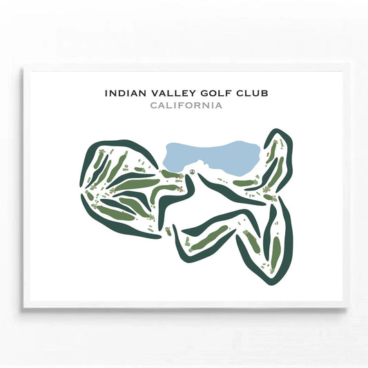 Indian Valley Golf Club, California - Printed Golf Courses