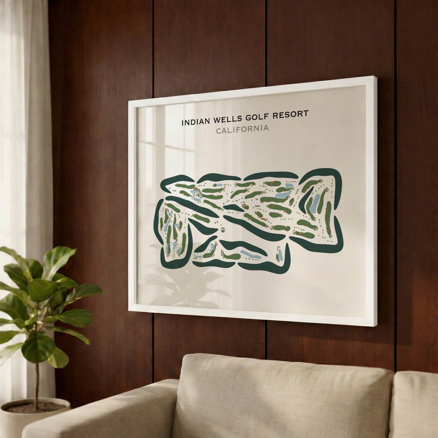 Indian Wells Golf Resort, California - Printed Golf Courses