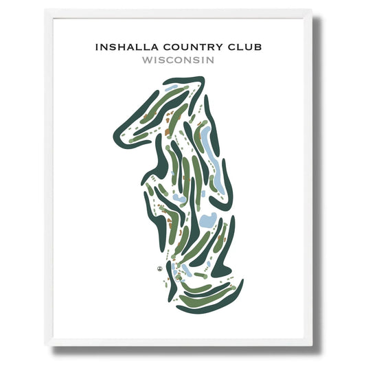 Inshalla Country Club, Wisconsin - Printed Golf Course