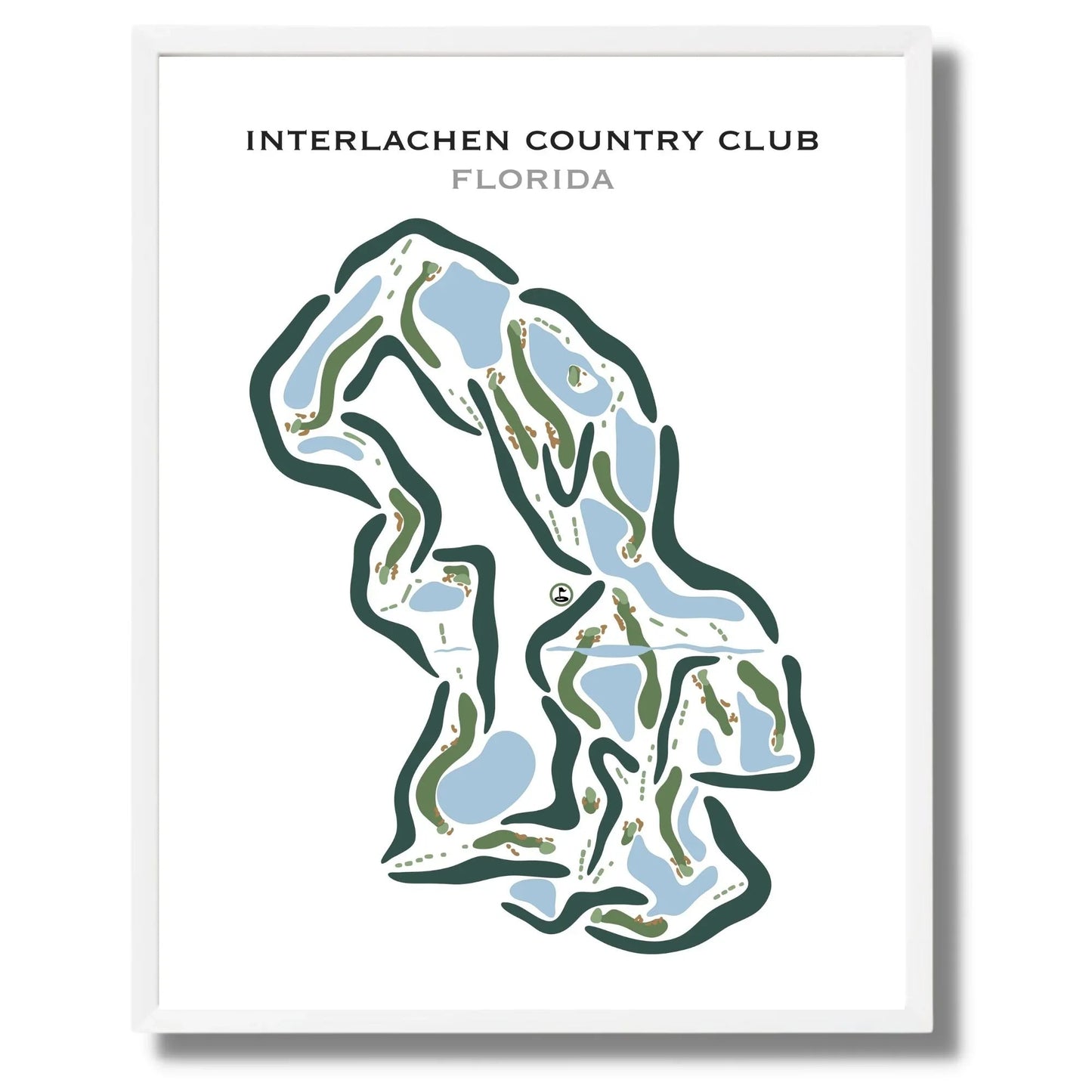 Interlachen Country Club, Florida - Printed Golf Courses