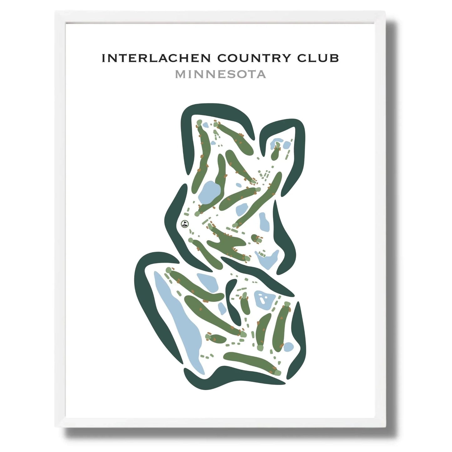 Interlachen Country Club, Minnesota - Printed Golf Courses