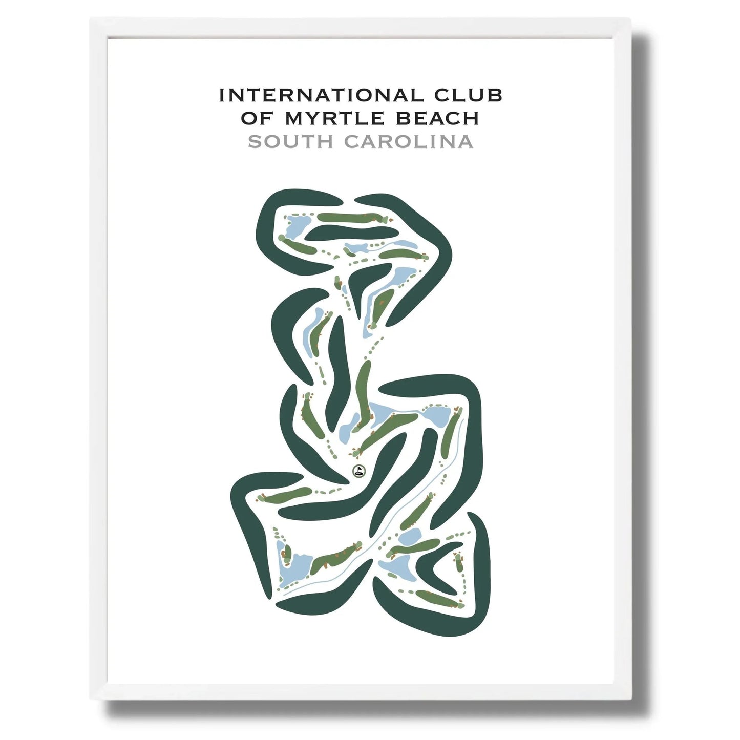 International Club of Myrtle Beach, South Carolina - Printed Golf Course