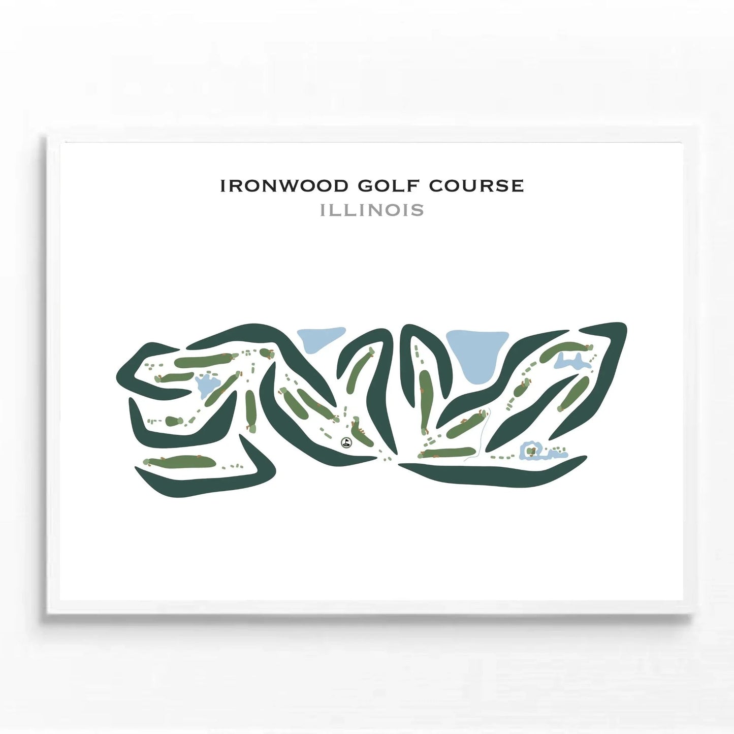 Ironwood Golf Course, Illinois - Printed Golf Courses