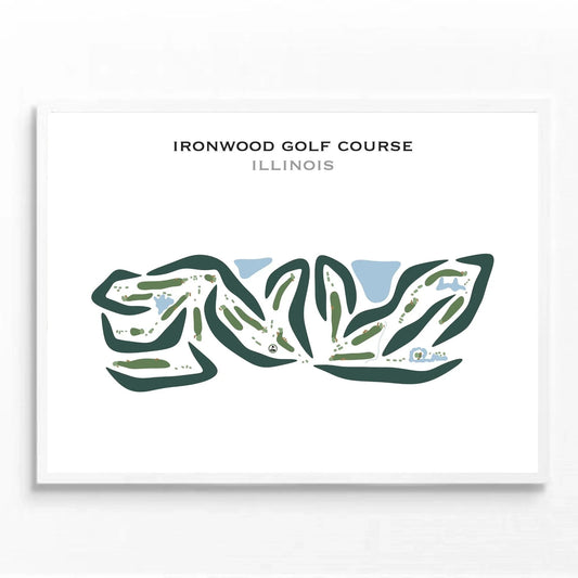 Ironwood Golf Course, Illinois - Printed Golf Courses