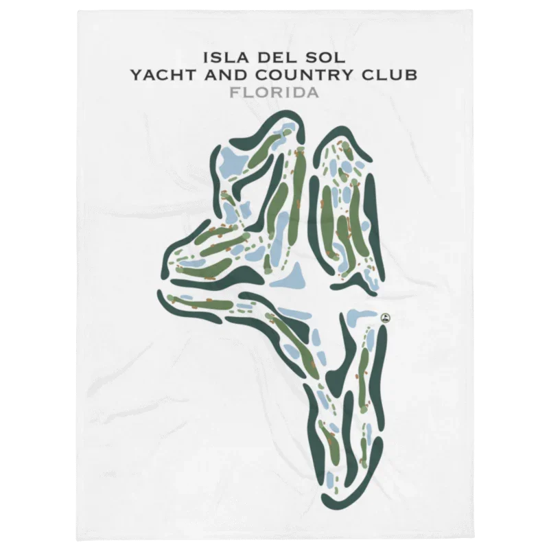 Isla Del Sol Yacht & Country Club, Florida - Portrait - Printed Golf Course