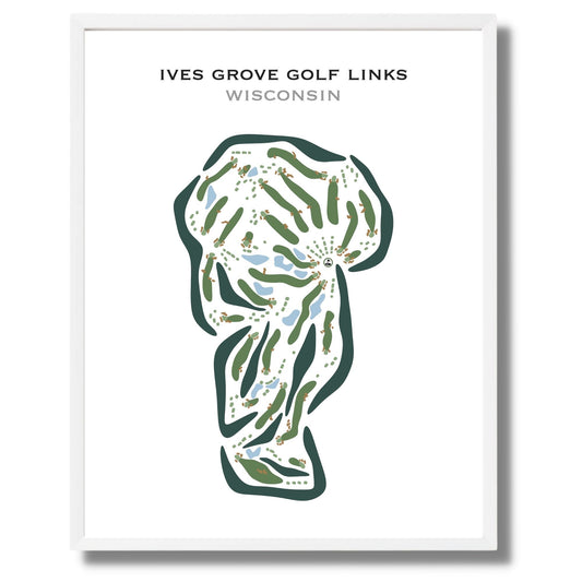Ives Grove Golf Links, Wisconsin - Printed Golf Courses