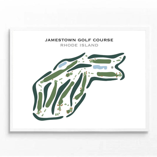 Jamestown Golf Course, Rhode Island - Printed Golf Course