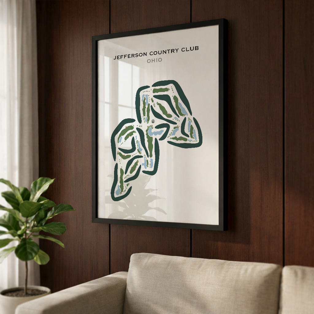 Jefferson Country Club, Ohio - Printed Golf Courses