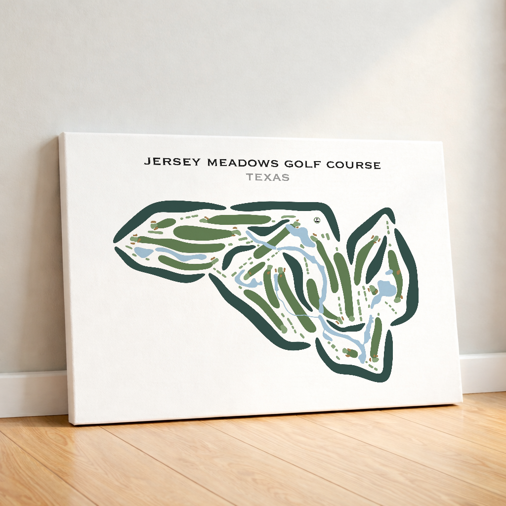 Jersey Meadow Golf Course, Texas - Printed Golf Courses