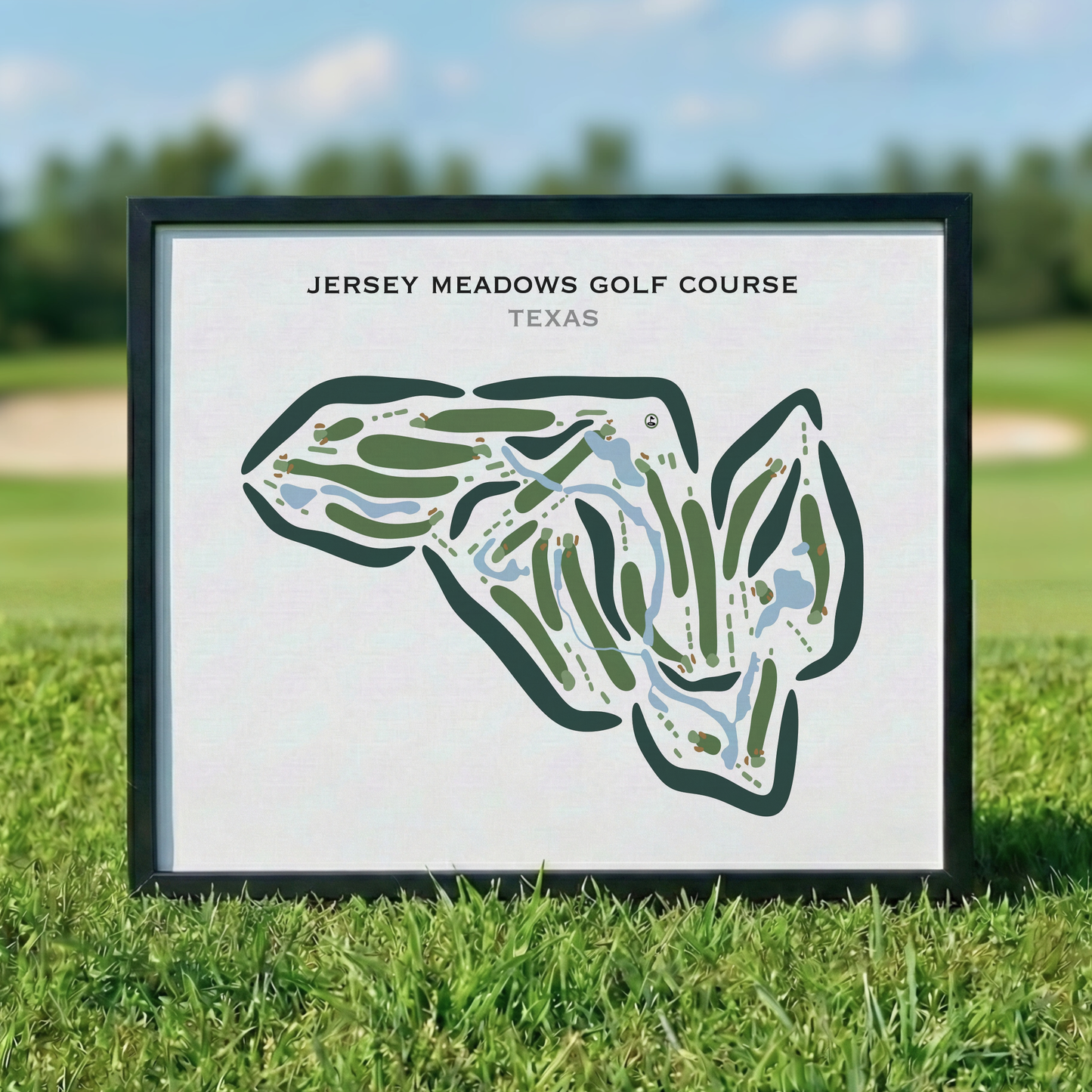 Jersey Meadow Golf Course, Texas - Printed Golf Courses