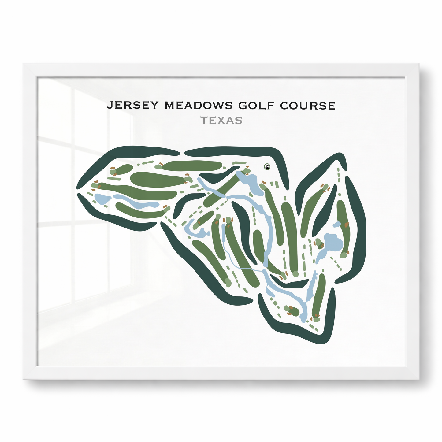 Jersey Meadow Golf Course, Texas - Printed Golf Courses