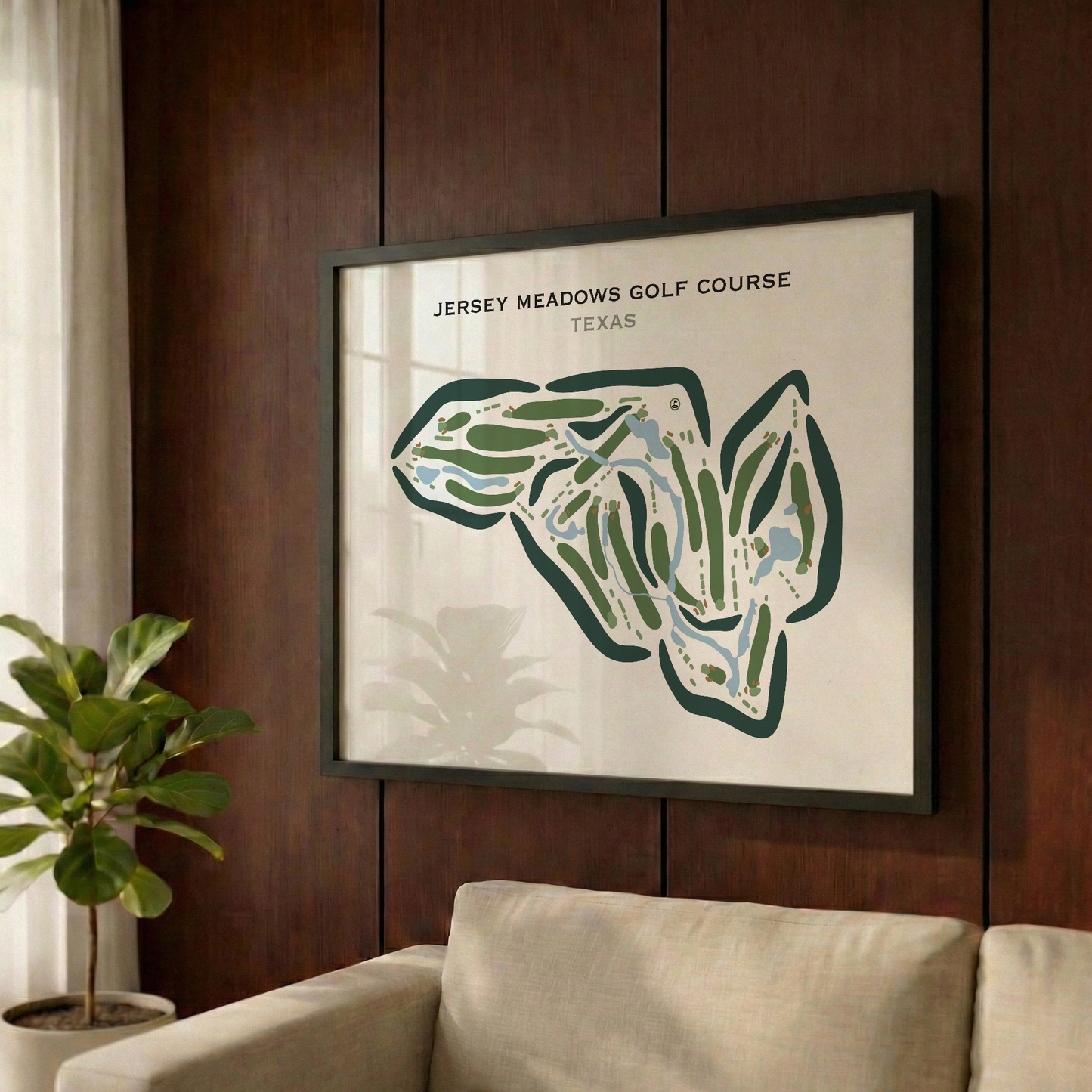 Jersey Meadow Golf Course, Texas - Printed Golf Courses
