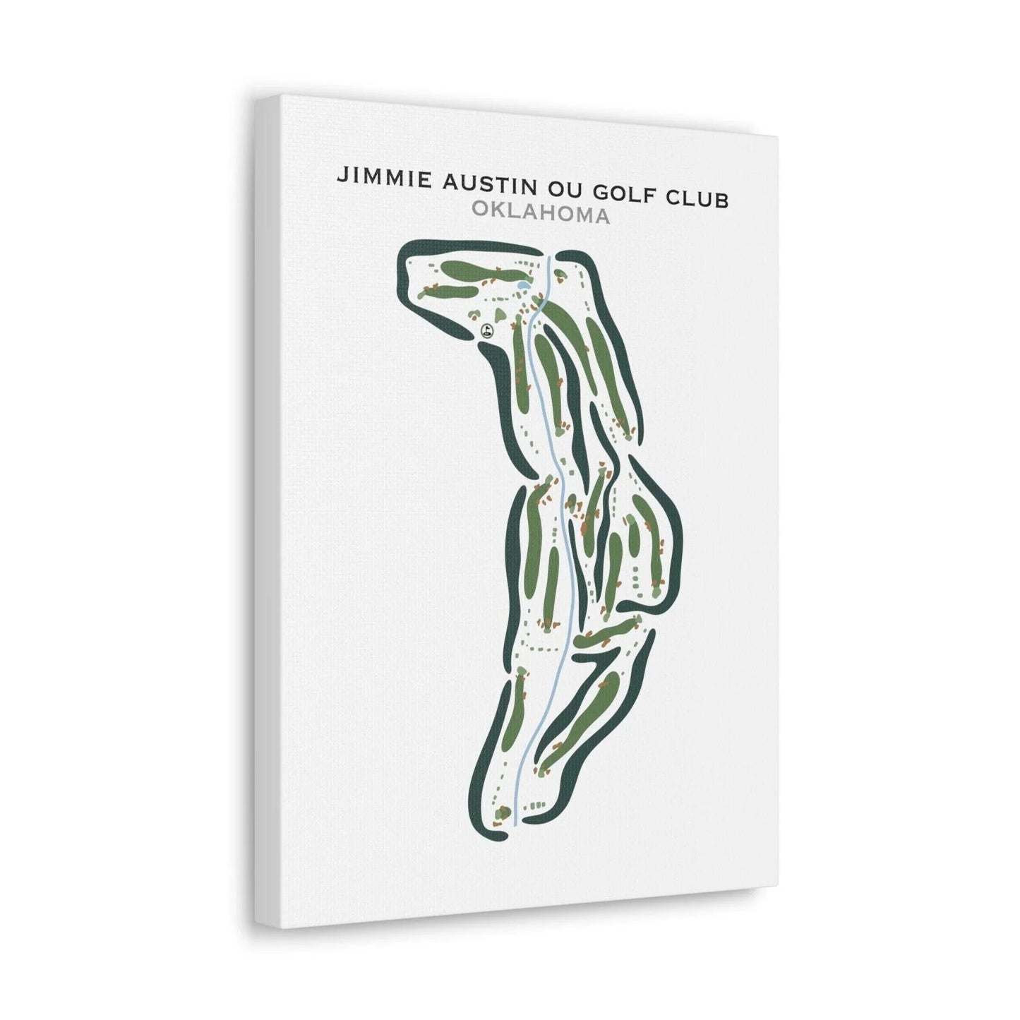 Jimmie Austin OU Golf Club, Oklahoma - Printed Golf Courses