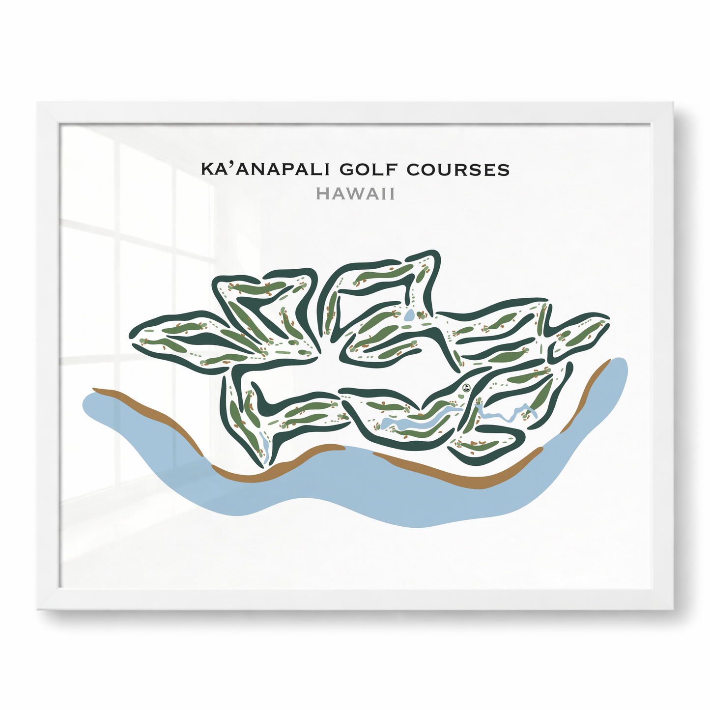Ka'anapali Golf Courses, Hawaii - Printed Golf Courses