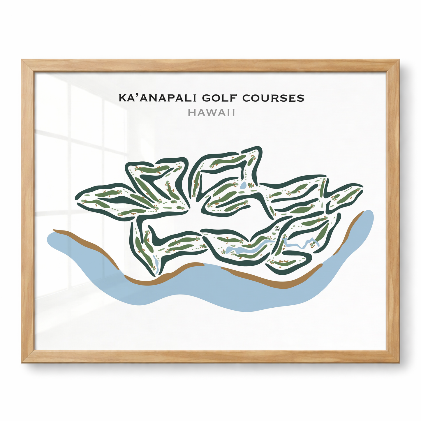 Ka'anapali Golf Courses, Hawaii - Printed Golf Courses