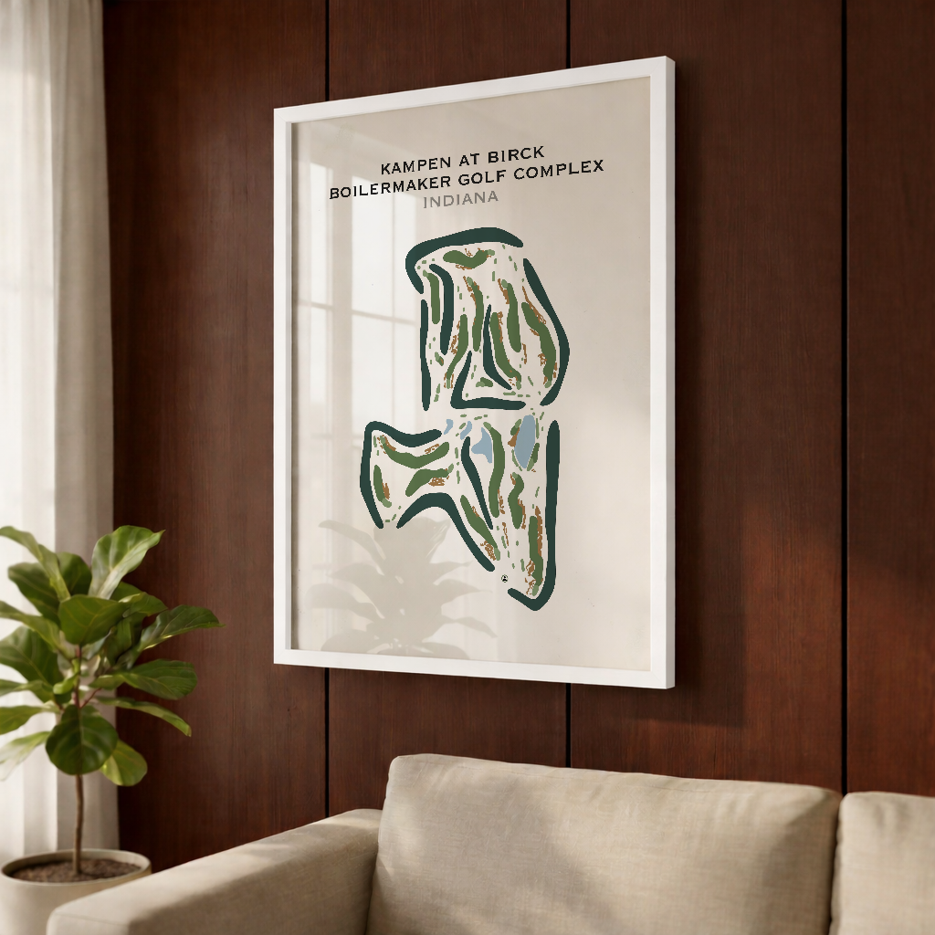 Kampen at Birck Boilermaker Golf Complex, Indiana - Printed Golf Courses